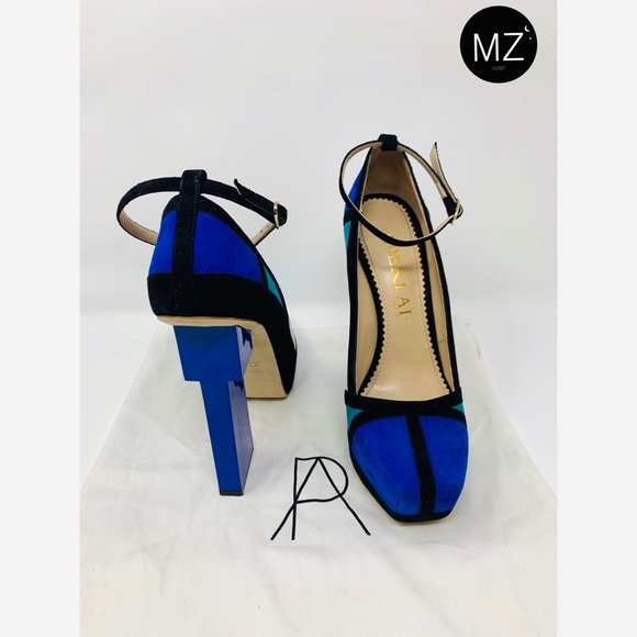 Aperlai Geisha color block suede pump - Picture 4 of 7